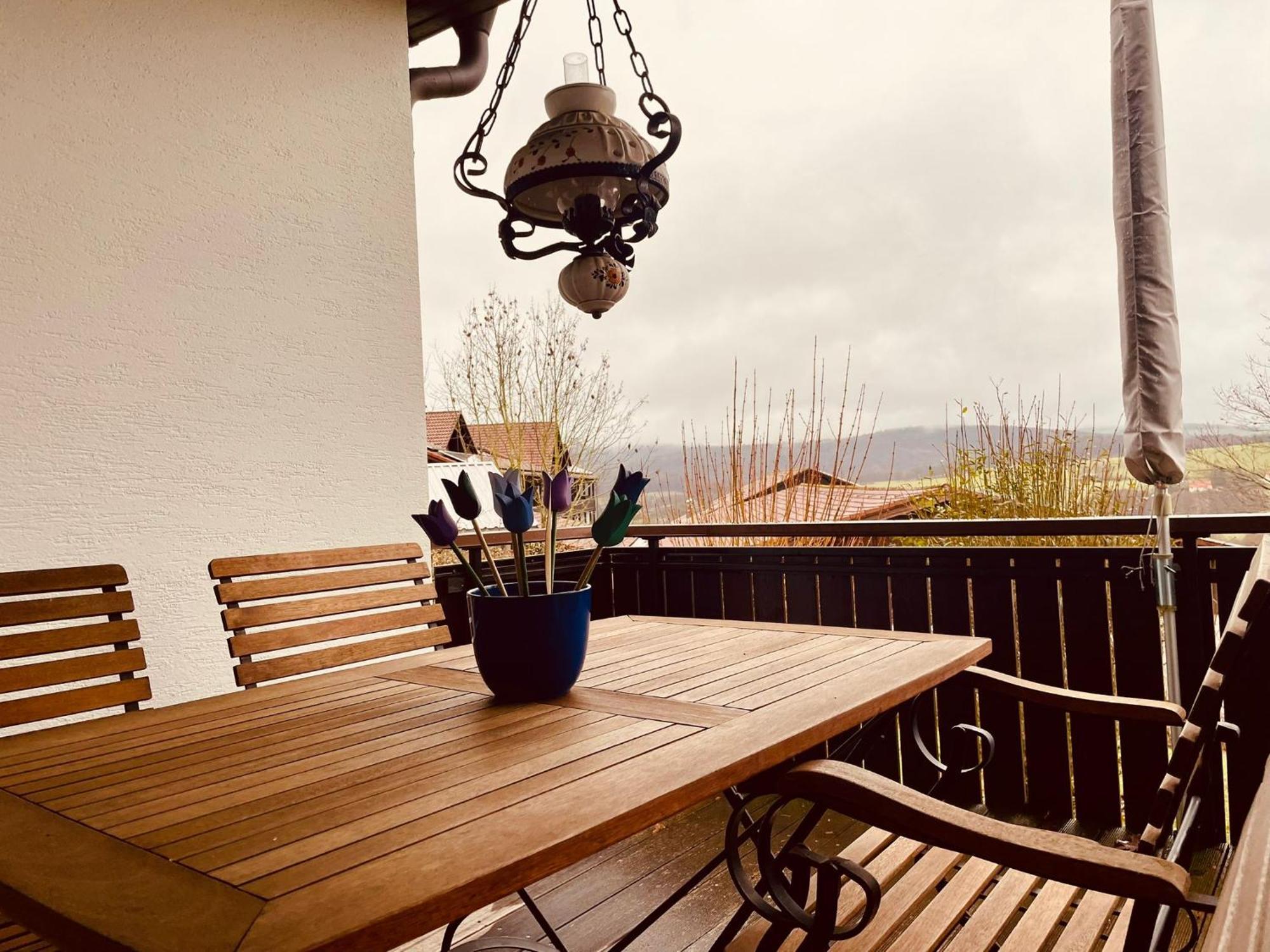1 - Gemuetlicher Bungalow Am Fusse Der Wasserkuppe Dipperz Bagian luar foto